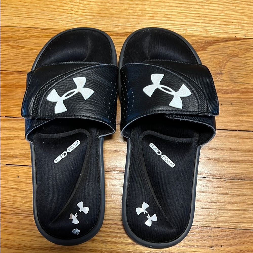 Under Armour Kids Black Slide Sandals